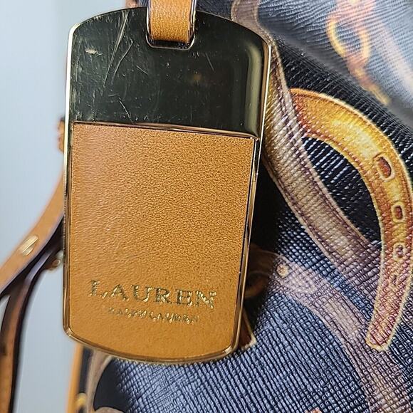 LAUREN by RALPH LAUREN Caldwell Beltin Equestrian Design Convertible Hobo NEW - Picture 7 of 13